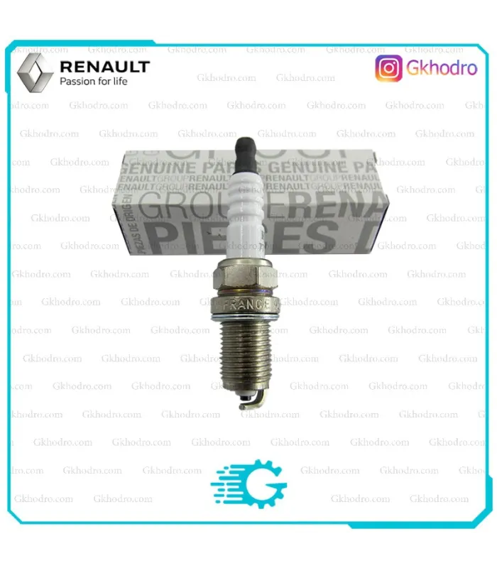 شمع موتور ساندرو معمولی و استپ وی اصلی فرانسوی 7700500155 (1دست)