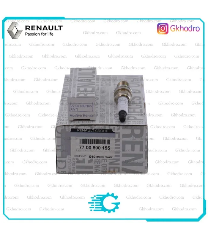 شمع موتور داستر اصلی فرانسوی 7700500155 (1دست)
